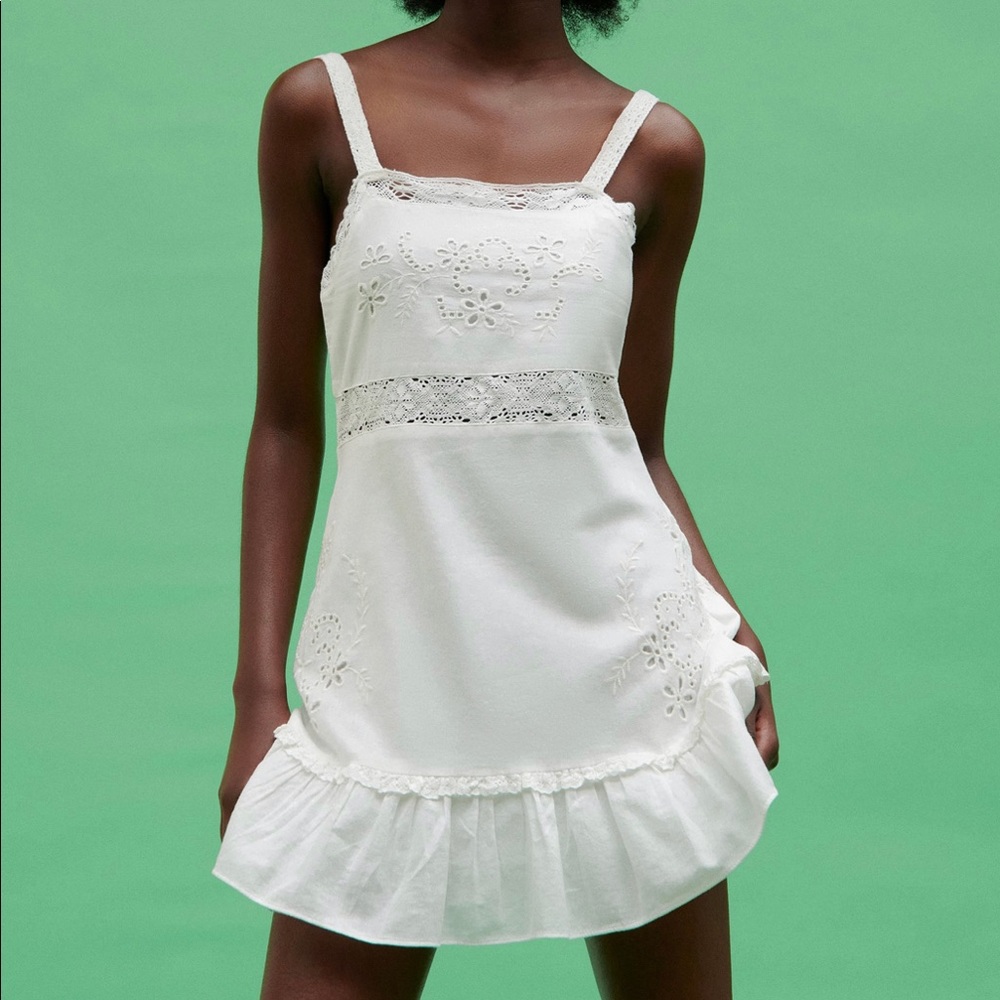 Zara Embroidered Dress
